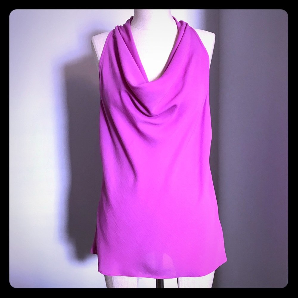 Vibrant cowl neck shell Banana Republic EUC